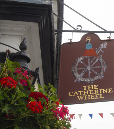 The Catherine Wheel, Henley-on-Thames signage