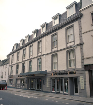 The Kings Highway, Inverness, building viewed from street
