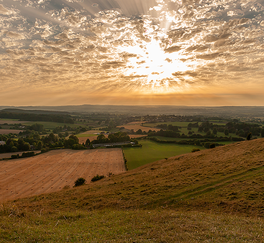 Sunset view from Cley Hill, Warminster
